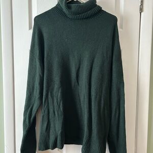 Cowl neck tunic sweater
